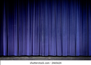 Blue Velvet Theater Curtain