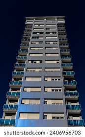 a blue vertical prospective and pattern