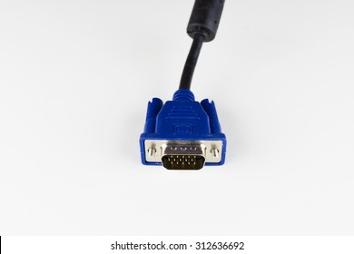 Blue Vga Dsub Cable Computer Monitor 