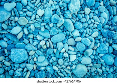 Blue Vintage Pebbles Background