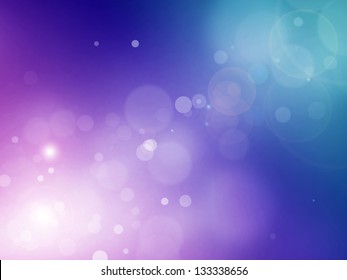 Blue Violet Bokeh Abstract Light Background