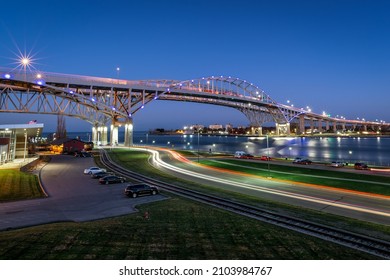 Blue Water Bridge, Port Huron, Michigan..  