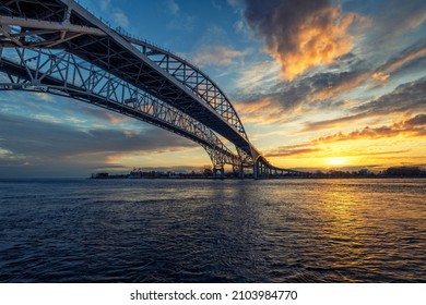 Blue Water Bridge, Port Huron, Michigan..  