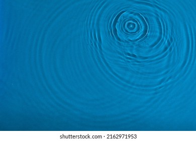 Blue Water Ripples Background -  Underwater Texture. Sun Shining Through Water.