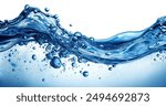 Blue water Splash, water splash isolated