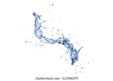 Water Splash Isolated On White Background Stock Photo 687762106 ...