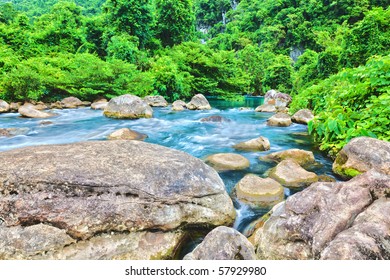 Blue Water Stream. Phong Nha - Ke Bang National Park. Vietnam