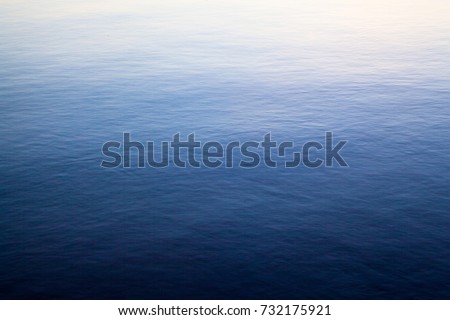 Blue water surface for background or texture.