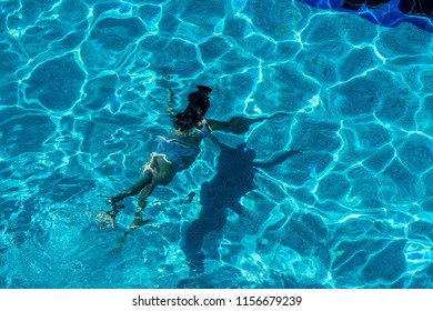 Blue Water Swimming Pool Stock Photo 1156679239 