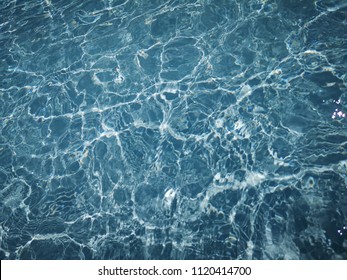 Blue water wave swimming pool 
