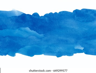 Blue Watercolor Background, Shades Of Blue