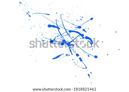 Blue watercolor paint stroke background