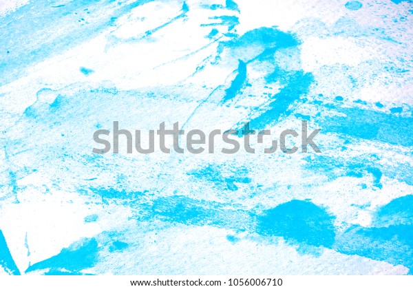 Blue Watercolor Painting Background Abstract Wallpaper Stock Photo