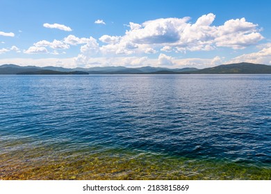 The Blue Waters Of Priest Lake In The North Idaho Panhandle, In Priest Lake, Idaho