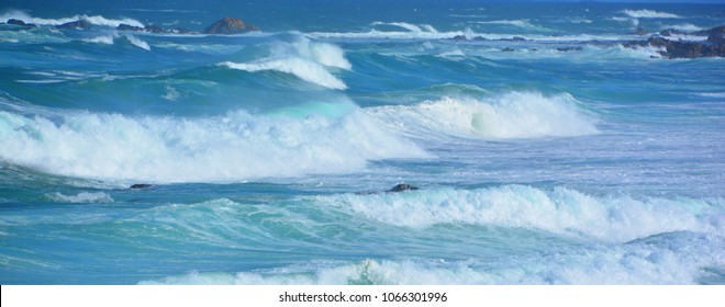 Blue Waves Pacific Ocean California