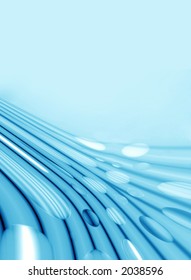 Blue wavy background