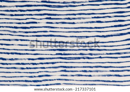 Blue and white fabric texture wave style