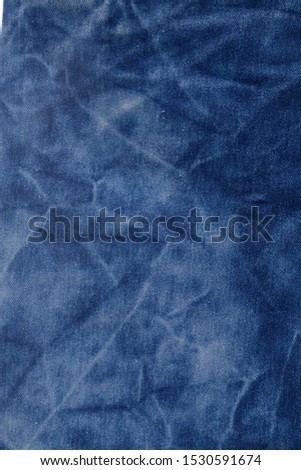 Blue and white jean fabric texture and background