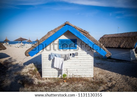 Similar – Hallig Gröde | Laundry drying on the Hallig