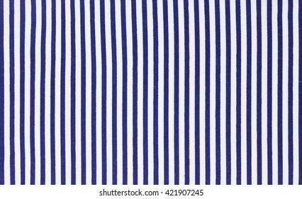 Blue And White Stripes Fabric Background And Texture