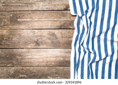 Blue and white tablecloth - Shutterstock ID 329241896