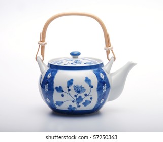 Blue And White Tea Pot Kettle Japanese Style