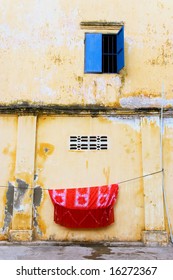 blue window