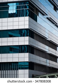 Blue window building