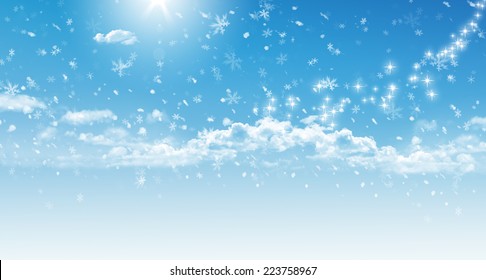 Blue Winter Sky