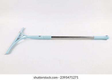 blue wiper for cleaning window, isolated on white background - Shutterstock ID 2395471271