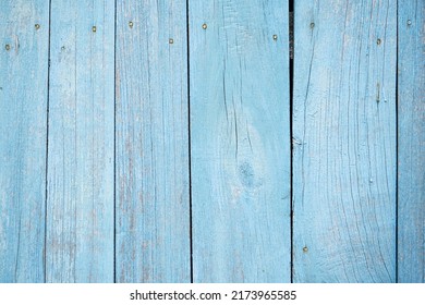 Blue Wood Texture Background, Natural Pattern. Pastel Blue Wood Plank.