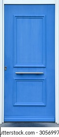 Blue Wooden Front Door