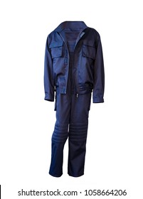 Blue Work Suit, Overalls Or Uniform