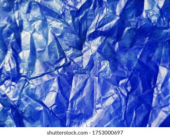 Blue, Wrinkled, Carbon Paper (texture).