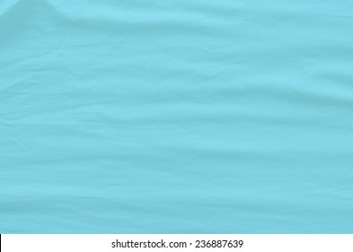 Blue Wrinkled Fabric Texture For Back Ground