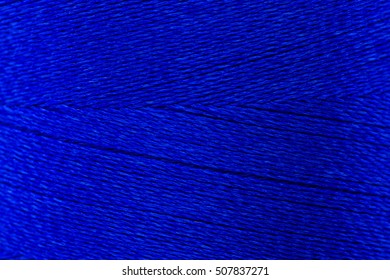 Blue yarn as texture