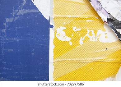 Blue Yellow Urban Street Poster Background Texture 