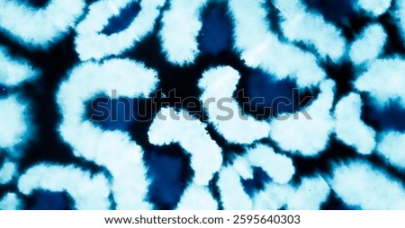 Blue Zebra Ethnic Pattern Design. Tribal Abstract Background. Asian Print. Spring Pattern  Colorful Ethnic Design Watercolor. Tribal Texture Artwork. Blue Cheetah Leopard