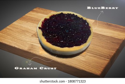 Blueberry Cheesecake With Graham Crust