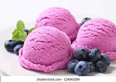 Blueberry Ice Cream 
