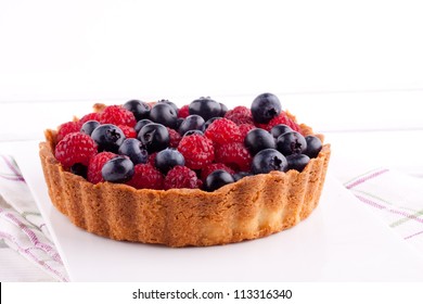 Blueberry And Raspberry Tart