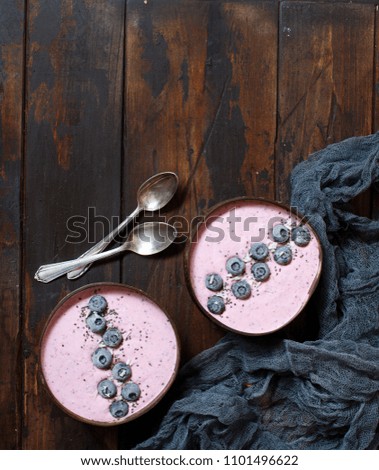 Similar – Image, Stock Photo Wild berries smoothie bowls