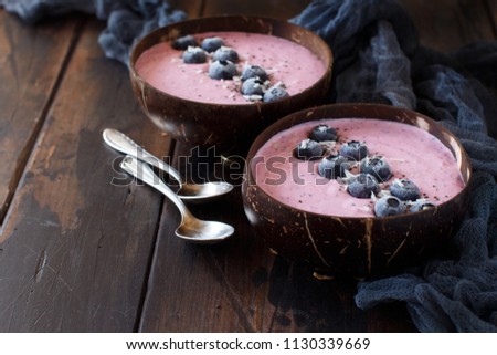 Similar – Heidelbeere Smoothie Schalen