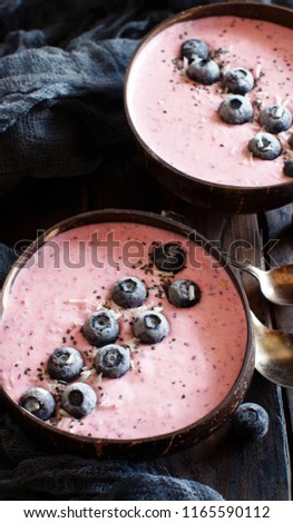 Heidelbeere Smoothie Schalen