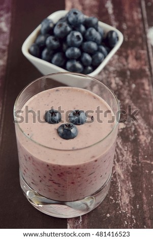 Similar – Heidelbeere Smoothie Schalen