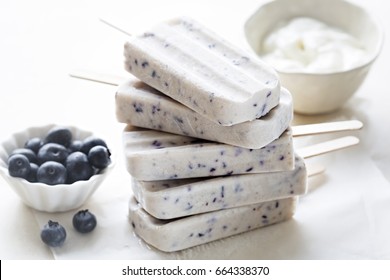 Blueberry Yoghurt Ice Cream Popsicle