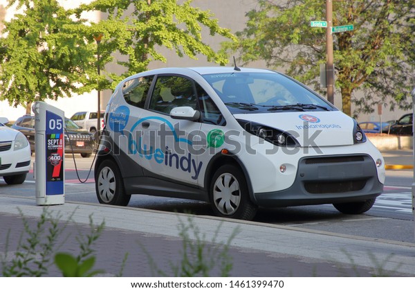 BlueIndy, or Blue-Indy,\
electric rental cars are planned for approximately 500 cars at 200\
rental station locations - Indianapolis, Indiana, United States -\
July 23, 2019