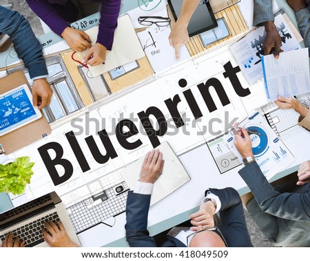 Blueprint Architecture Masterplan Template Concept