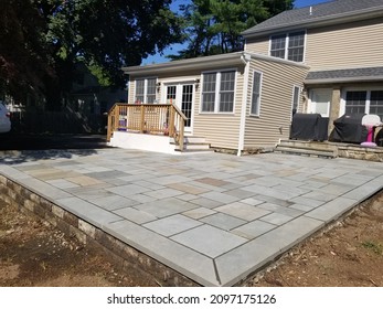 Bluestone Patio Using Mix Color Thermal Bluestone Bordered With Bluestone Treads 