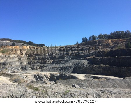 A bluestone quarry